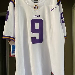 Joe Burrow #9 LSU Jersey New Nike SEC XL White